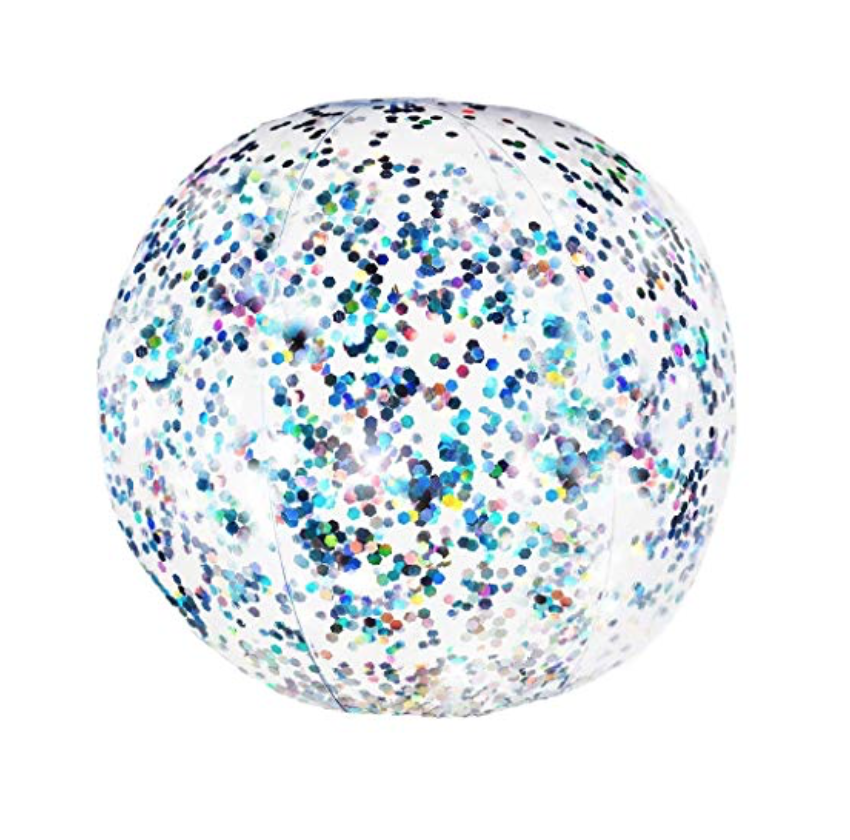 pool candy glitter beach ball